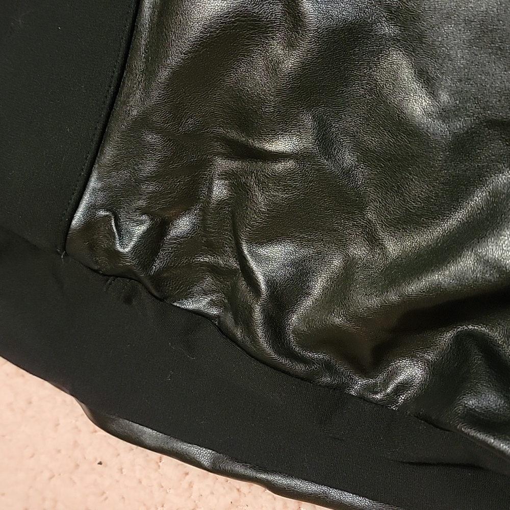 The limited leather front leggings